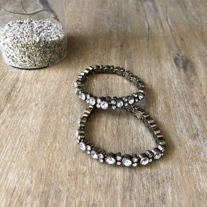 LOFT set of 2 beaded bracelets.